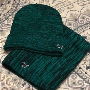 PINK hat and scarf set bundle